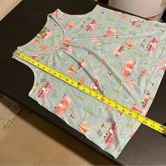 Mia Lucce Pajama Tank Top CAMPING RV VACATION Womens Size M - Picture 7 of 7